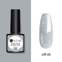 Load image into Gallery viewer, UR SUGAR Nude Glitter Gel Nail Polish Varnish Pink Rose Gold Shimmer Soak Off UV LED Nails Gel varnish  7.5ml
