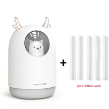 Load image into Gallery viewer, Home Appliances USB Humidifier 300ml Cute Pet Ultrasonic Cool Mist Aroma Air Oil Diffuser Romantic Color LED Lamp Humidificador
