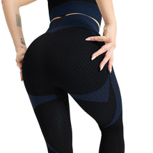Load image into Gallery viewer, X-HERR Women Yoga Set Gym Workout Clothes Crop Top Long Sleeve Zipper Front Seamless Tight High Waist Design
