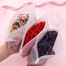 Load image into Gallery viewer, 100pcs/Set Bag Packed Girls Cute Colorful Elastic Hair Bands Gum For Ponytail Holder Scrunchie Headband Fashion Hair Accessories
