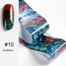 Load image into Gallery viewer, 100/50x4cm Nail Foils Marble Series Pink Blue Foils Paper Nail Art Transfer Sticker Slide Nail Art Decal Nails Accessories 1 Box

