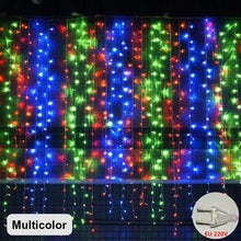 Load image into Gallery viewer, Curtain Fairy String Light LED Christmas Decorations for Home Garland Xmas Light Christmas New Year 2021 Navidad Ornament Gift

