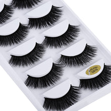 Load image into Gallery viewer, 5 pairs 5D Mink Eyelashes Natural False Eyelashes Lashes Soft Fake Eyelashes Extension Makeup Wholesale
