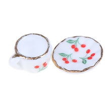 Load image into Gallery viewer, 15/8/9/4/2Pcs 1:12 Dolls House Miniature Mugs Dish Cups Pot Set Direction Furniture Toys Coffee Tea Cups Dollhouse Accessory
