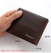 Load image into Gallery viewer, Fashion Men Wallet Casual Multi-card Position Credit Card Holder Ultra Thin Coin Purse For Men Portable Bifold Male Clutch Bag
