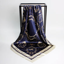 Load image into Gallery viewer, Fashion Scarves for Women Shawl Print Silk Satin Hijab Scarf Female Bandana 90*90cm Luxury Brand Square Shawls Scarfs For Ladies
