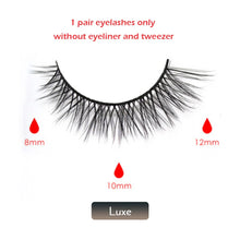 Load image into Gallery viewer, Magnetic False Eyelashes No Glue Full Eye 5 Magnet Reusable Fake Eyelashes Natural Soft Eyelashes Extension Magnetic Eyelash Kit
