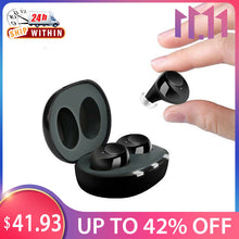 Load image into Gallery viewer, 1 Pair USB Rechargeable Mini In Ear Portable Invisible Hearing Aids Assistant Adjustable Tone Sound Amplifier For Deaf Elderly
