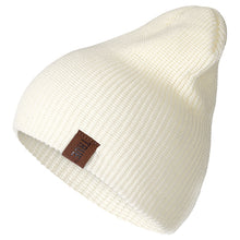 Load image into Gallery viewer, 1 Pcs Hat PU Letter True Casual Beanies for Men Women Warm Knitted Winter Hat Fashion Solid Hip-hop Beanie Hat Unisex Cap

