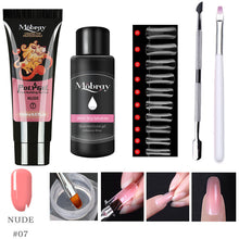 Load image into Gallery viewer, Poly nail gel Kit Nail Extension Poly Gel Set With Nial Tips Dual Form Qiuck Dry Builder Gel For Manicure Finger Extend Brush
