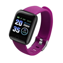 Load image into Gallery viewer, 116 plus Smart Watch Men Women Blood Pressure Monitor Waterproof Fitness Tracker Bracelet Heart Rate Smartwatch For Android IOS
