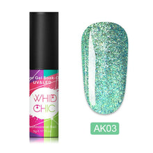Load image into Gallery viewer, WHID CHIC Thermal Glitter Soak Off UV Gel Polish Sparkling Temperature Color-changing Varnish Gel Nail Art varnish Decor
