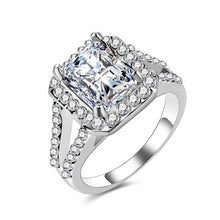 Load image into Gallery viewer, DAXI Luxury Zircon Engagement Ring Female Square Geometry AAA Zircon Austria Crystal Romantic Wedding Rings For Women Party Gift
