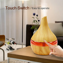 Load image into Gallery viewer, 300ML USB Electric Humidifier Essential Aroma Oil Diffuser Ultrasonic Wood Grain Air Humidifier USB Mini Mist Maker LED Light

