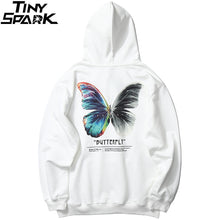 Load image into Gallery viewer, 2020 Men Hip Hop Sweatshirt Hoodie Color Butterfly Streetwear Harajuku Pullover Hoodie Cotton Fleece Winter Autumn Black Hoodie
