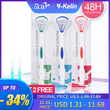 Load image into Gallery viewer, 2020 New Y-Kelin Tongue Scraper  Brush Cleaner Oral Cleaning Toothbrush  Brush Fresh Breath Remove Coating Tongue Scraper
