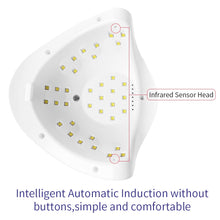 Load image into Gallery viewer, 72W UV LED Nail Lamp with 36 Pcs Leds For Manicure Gel Nail Dryer Drying Nail Polish Lamp 30s/60s/90s Auto Sensor Manicure Tools
