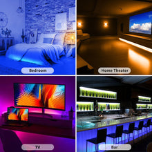 Load image into Gallery viewer, LED Strip Light ,RGB 5050/SMD2835, Flexible Ribbon, DIY Led Light Strip RGB  Tape Diode DC 12V Phone app bluetooth
