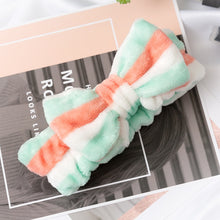 Load image into Gallery viewer, 2020 New Letter OMG Headbands for Women Girls Bow Wash Face Turban Makeup Elastic Hair Bands Coral Fleece Hair Accessories
