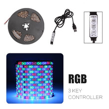 Load image into Gallery viewer, USB LED Strip DC 5V 50CM 1M 2M 3M 4M 5M Mini 3Key 24Key Flexible Light Lamp SMD 2835 Desk Decor Screen TV Background Lighting
