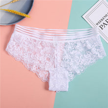 Load image into Gallery viewer, FINETOO Lace G-String Sexy Women Thong Lace floral Panties Low-rise T-back Panty Fashion Organza Bikini Underwear Lady Lingerie
