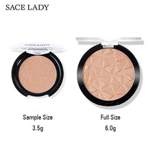 Load image into Gallery viewer, SACE LADY Highlighter Powder Glitter Palette Makeup Glow Face Shimmer Illuminator Make Up Highlight Pallete Cosmetics Wholesale
