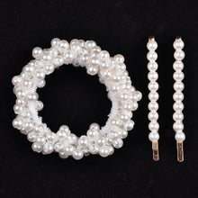 Load image into Gallery viewer, 14 Colors Woman Elegant Pearl Hair Ties Beads Girls Scrunchies Rubber Bands Ponytail Holders Hair Accessories Elastic Hair Band
