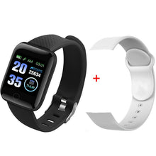 Load image into Gallery viewer, 116 plus Smart Watch Men Women Blood Pressure Monitor Waterproof Fitness Tracker Bracelet Heart Rate Smartwatch For Android IOS
