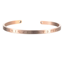 Load image into Gallery viewer, New Nordic viking rune bracelet bangle adjustable amulet cuff bangle with valknut stainless steel quality men jewelry SL-144
