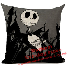 Load image into Gallery viewer, Nightmare Before Christmas Cartoon Skull Jack Printed Cushion Cover Halloween Decorative Sofa Car Throw Pillow Home Decor Pillow
