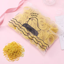 Load image into Gallery viewer, 100pcs/Set Bag Packed Girls Cute Colorful Elastic Hair Bands Gum For Ponytail Holder Scrunchie Headband Fashion Hair Accessories
