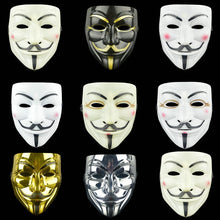 Load image into Gallery viewer, Movie Cosplay V for Vendetta Hacker Mask Anonymous Guy Fawkes Halloween Christmas Party Gift for Adult Kids Film Theme Mask
