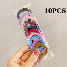 Load image into Gallery viewer, 50/100PCS/Set Women Girls 4CM Colorful Nylon Elastic Hair Bands Ponytail Holder Rubber Bands Scrunchie Headband Hair Accessories
