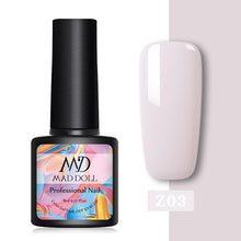Load image into Gallery viewer, MAD DOLL 8ml 60 Colors Gel Nail Polish  Nail Color Nail Gel varnish Soak Off UV Gel Varnish Base Coat No Wipe Top Coat
