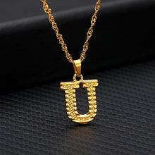 Load image into Gallery viewer, Capital Letter Initial Necklace For Women Stainless Steel Gold A-Z Alphabet Pendant Necklace Jewelry Christmas Gift Bijoux Femme
