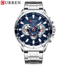 Load image into Gallery viewer, CURREN Wrist Watch Men Waterproof Chronograph Military Army Stainless Steel Male Clock Top Brand Luxury Man Sport Watches 8363
