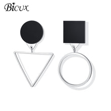 Load image into Gallery viewer, BICUX New Fashion Round Dangle Drop Korean Earrings For Women Geometric Round Heart Gold Earring Wedding Jewelry

