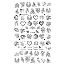 Load image into Gallery viewer, Flower Series Nail Water Decal Stickers Sakura Daisy Lavender Floral Pattern Transfer Sticker  Nail Art Decoration
