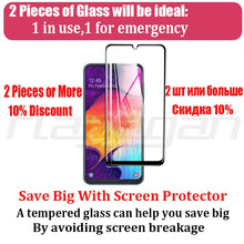 Load image into Gallery viewer, 9D Protective Glass On For Samsung Galaxy A50 A40 A30 A10 A20E A60 A70 A80 A90 Tempered Glass For Samsung M10 M20 A20 A51
