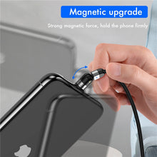 Load image into Gallery viewer, USLION 2020 New 540 Degree Rotate Magnetic Cable Micro USB Type C Cable Magnetic Charging Cable For iPhone 11 Pro Max Data Line
