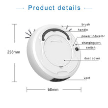 Load image into Gallery viewer, 3-In-1 Multifunctional Auto Smart Robot Floor Cleaner Rechargeable Dry Wet Mop Sweeping Vacuum Cleaner Strong Suction Home Clean
