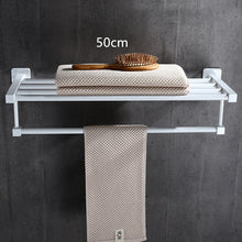 Load image into Gallery viewer, Bathroom Accessories Set,Paper Holder,Towel Bar,towel rack,Towel Hanger,Towel Rail White Brass Square bathroom Hardware set
