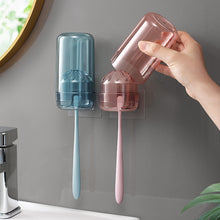 Load image into Gallery viewer, Bathroom Accessories organizer Set Toothbrush Holder Automatic Toothpaste Dispenser Holder Toothbrush Wall Mount Rack Tools Set
