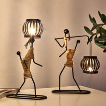 Load image into Gallery viewer, Home Decoration Accessories Creative Candle Holder Iron Kitchen Restaurant Romantic Candlestick Christmas Halloween Bar Party
