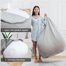 Load image into Gallery viewer, Waterproof  Lazy BeanBag Sofas cover Inner Lining (Filling not included )Suitable For Bean Bag Cover Stuffed Animal Toy
