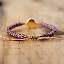 Load image into Gallery viewer, Stone Wrap Bracelets Femme Amethysts Opal String Braided Yoga Friendship Bracelet Bangle Bohemian Jewellery
