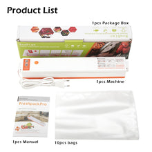 Load image into Gallery viewer, Vacuum Sealer Packaging Machine Household Food Film Sealer Vacuum Packer Keep Food Fresh 220V/110V FREE GIFT 10pcs Storage Bags
