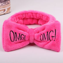 Load image into Gallery viewer, Hot Sale Women Headbands omg Makeup Headband for Washing Elastic Velvet Bow Head Wrap Coral Fleece Fashion Girl Hair Accessories
