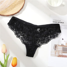 Load image into Gallery viewer, FINETOO Lace G-String Sexy Women Thong Lace floral Panties Low-rise T-back Panty Fashion Organza Bikini Underwear Lady Lingerie
