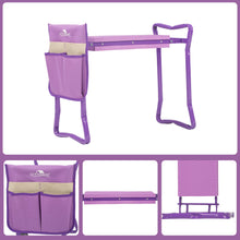 Load image into Gallery viewer, Garden Kneeler and Seat Folding Stainless Steel Garden Stool with Tool Bag EVA Kneeling Pad Gardening Gifts Supply
